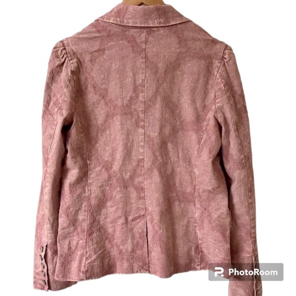 Free People James Vintage Blazer in Washed Pink. Size Small. - Picture 9 of 9